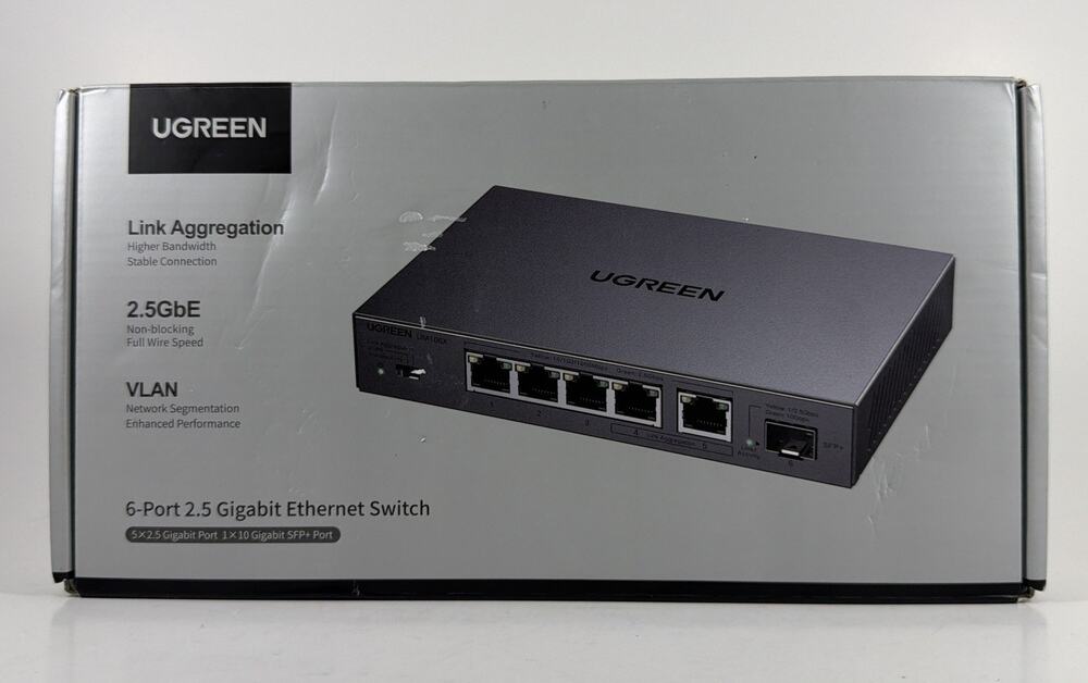 UGreen 6 Port 2.5 Gigabit Ethernet Switch - CM753 - UM106X - Open Box
